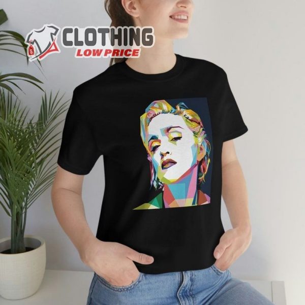 Madonna Tshirt, Womens Fitted Tshirt, Music Clothes