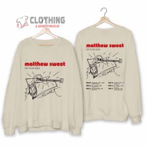 Matthew Sweet On Tour 2024 Merch, Matthew Sweet Album Shirt, Matthew Sweet 2024 Concert Sweatshirt