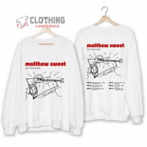 Matthew Sweet On Tour 2024 Merch Matthew Sweet Album Shirt Matthew Sweet 2024 Concert Sweatshirt