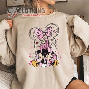 Mickey And Minnie In Love Sweatshirt, Disney Valentine Sweatshirt