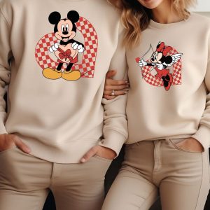 Mickey And Minnie In Love Sweatshirt Love Disney Matching Couples Sweatshirt 1