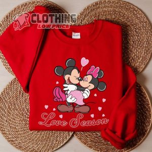 Mickey And Minnie In Love Sweatshirt, Love Season Shirt