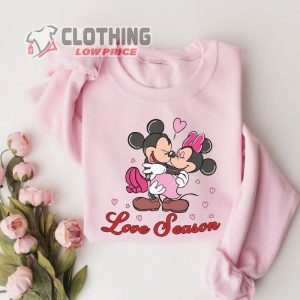 Mickey And Minnie In Love Sweatshirt, Love Season Shirt