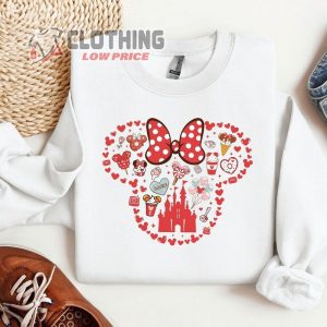 Mickey And Minnie Sweatshirt, Disney Valentines Day Sweatshirt