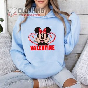 Mickey And Minnie Valentine Hoodie, Disney Matching Couples Sweatshirt