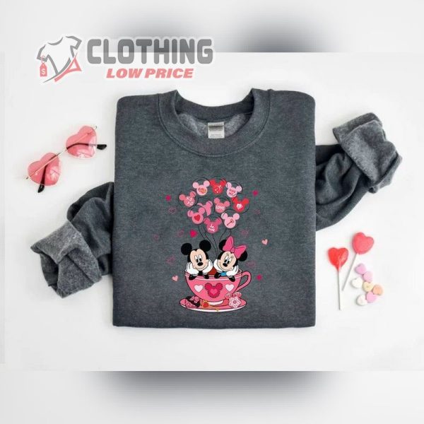 Mickey And Minnie Valentine Shirt, Disney Valentine’S Day Shirt, Disney Couple Shirt