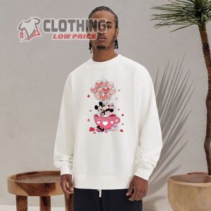 Mickey Minnie Disney Cup Valentine,Customized Personalized Sweatshirt