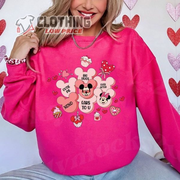 Mickey Minnie Disney Happy Valentine’S Day Tshirt, Sweatshirt