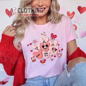 Mickey Minnie Disney Happy ValentineS Day Tshirt Sweatshirt 3