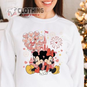 Mickey Minnie Valentines Shirt, Disney Valentine Sweatshirt