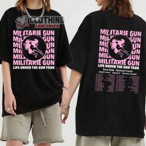 Militarie Gun Life Tour 2024 Merch Militarie Gun Life Under The Gun Tour 2024 Shirt Militarie Gun 2024 North American Tour T Shirt 1