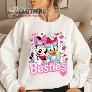 Minnie Daisy Besties Valentine Sweatshirt Mama Mini Matching Shirts 1