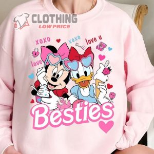 Minnie Daisy Besties Valentine Sweatshirt, Mama Mini Matching Shirts