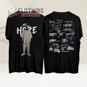 NF Hope 2024 Tour T- Shirt, NF Hope Tour 2024 Shirt, NF Fan Gifts Shirt, 2024 NF Rapper Tour Merch