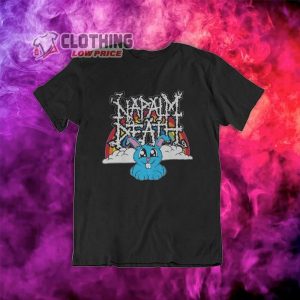 Napalm Death Rainbow T Shirt Death Band Shirt Napalm Death Fan Shi