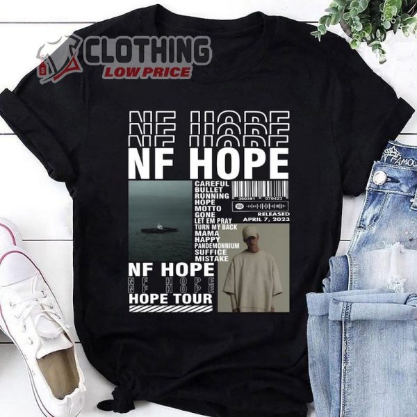 Nf Hope Album Shirt, Nf Hope Tour 2024 T- Shirt, Nf Fan Gifts Shirt, 2024 Nf Rapper Tour Merch