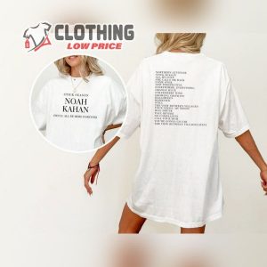Noah Kahan Stick Season (We’Ll All Be Here Forever) Tour Album Song List Shirt