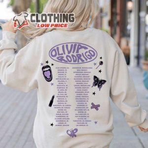Olivia Rodrigo Custom Sleeve Guts Shirt, Olivia Rodrigo Guts Merch, Guts Tour Hiphop 2024 Shirt