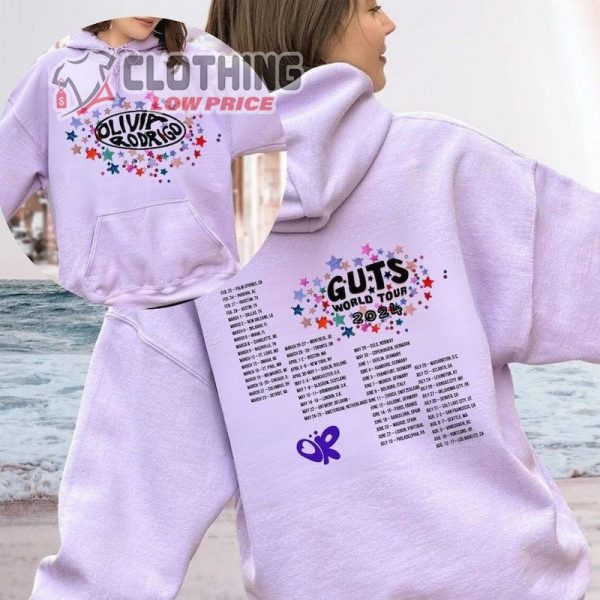 Olivia Rodrigo Guts Shirt, Olivia Rodrigo Guts Merch, Guts World Tour 2024 Shirt, Olivia Rodrigo Album Guts Sweatshirt