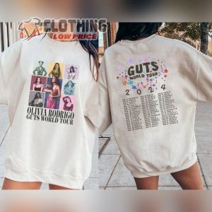 Olivia Rodrigo Guts Tour 2024 Sweatshirt, The Guts World Tour 2024 Shirt, Olivia Rodrigo Sweater, 2024 Music Shirt