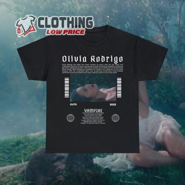 Olivia Rodrigo Shirt, Olivia Rodrigo Vampire Shirt, Olivia Rodrigo Guts