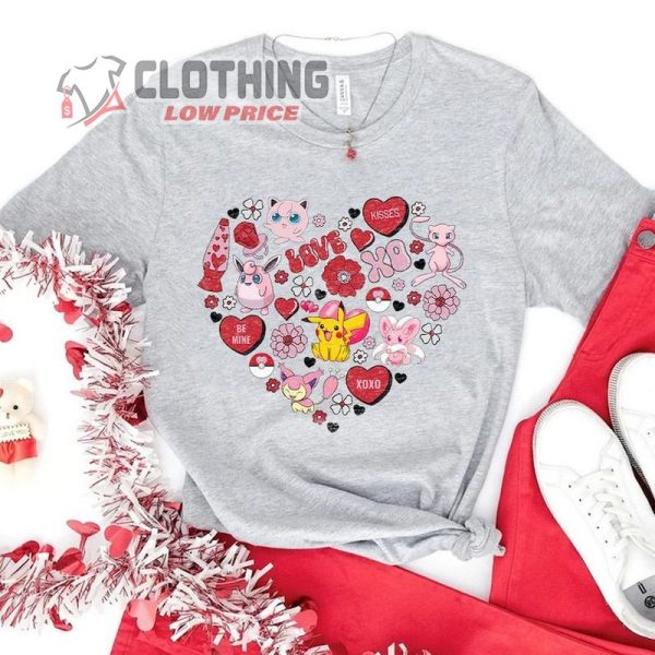 Pokemon Valentine’S Day Shirt, Matching Valentine’S Day