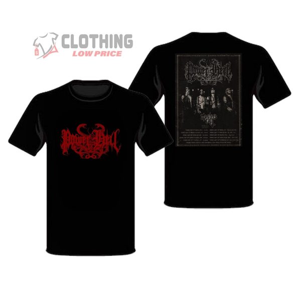 Power From Hell T-Shirt, Power From Hell Tour 2024 Poster And Tour Dates T-Shirt, Power From Hell Tour 2024 Fan Gift T-Shirt
