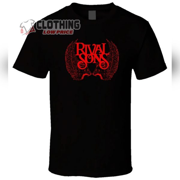 Rival Sons Logo Graphic Tee, Vintage Rival Sons Head Down Full Track Album T-Shirt, All The Way Rival Sons Merch