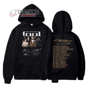 Rock Band Tool 2024 Tour Merch Tool In Concert 2024 Shirt 2024 Tool Band Graphic Shirt Tool Band Signatures Hoodie 1