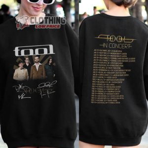 Rock Band Tool 2024 Tour Merch, Tool In Concert 2024 Shirt, 2024 Tool Band Graphic Shirt, Tool Band Signatures Hoodie
