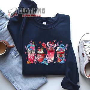 Stitch Valentine Sweatshirt, Stitch Shirt, Disney Stitch Shirt, Disney Valentine’S Day Shirt