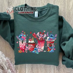 Stitch Valentine Sweatshirt, Stitch Shirt, Disney Stitch Shirt, Disney Valentine’S Day Shirt