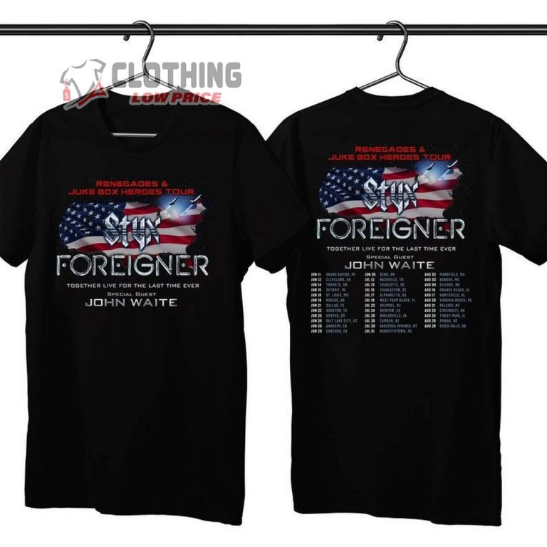 STYX Band And Foreigner Band Tour 2024 Merch, STYX Band And Foreigner