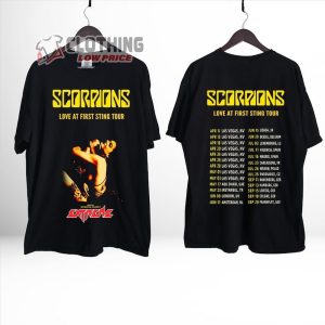 Scorpions Love At First Sting Tour Merch Scorpions Las Vegas 2024 Shirt Scorpions Concert Tour 2024 Tee Scorpions Band T Shirt