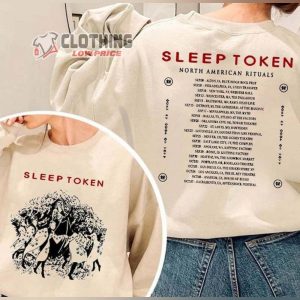 Sleep Token North America Rituals Merch, Sleep Token North America Rock Tour Shirt, Sleep Token Rock Band Vintage Sweatshirt