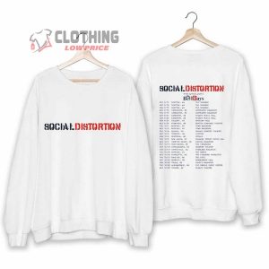 Social Distortion North American Tour 2024 Merch Social Distortion Band Shirt Social Distortion With The Bell Rays T Shirt 2