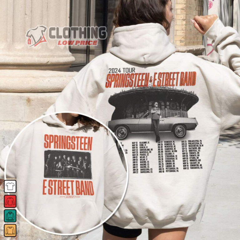 Springsteen And E Street Band 2024 World Tour Hoodie Bruce Springsteen   Springsteen And E Street Band 2024 World Tour Hoodie Bruce Springsteen Tour Dates 2024 Shirt E Street Band 2024 World Tour Hoodie 1 768x768 