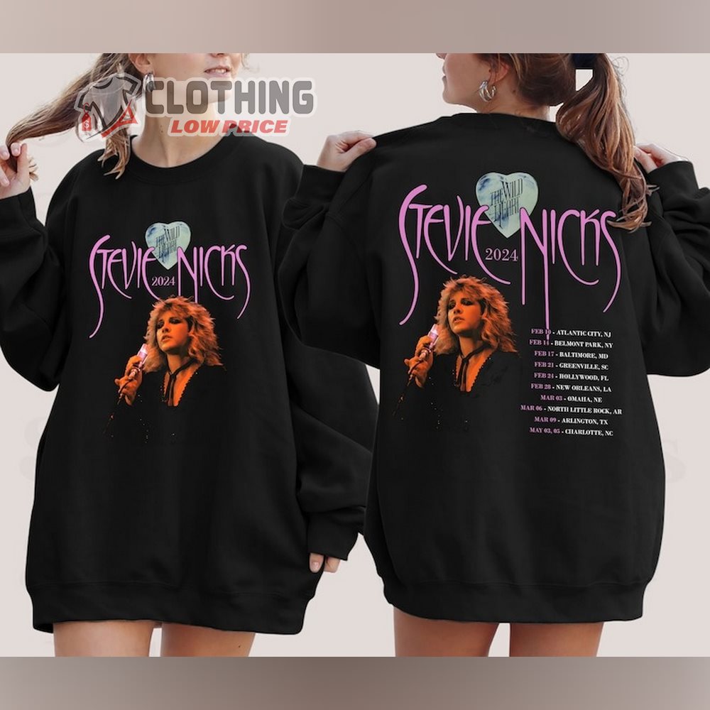 Stevie Nicks 2023 Tour Setlist T Shirt, Stevie Nicks 2023 Tour Setlist