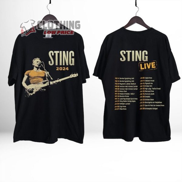 Sting Live 2024 Merch, Sting My Songs 2024 Shirt, Sting World Tour 2024