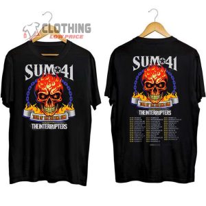 Sum 41 Tour Of The Setting Sum Merch, Sum 41 Band Shirt, Sum 41 World Tour 2024 With The Interupter T-Shirt