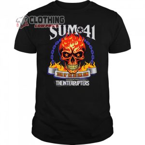 Sum 41 World Tour 2024 Merch, Sum 41 Band Tour With The Interupter T-Shirt