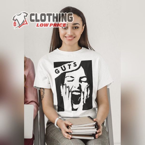 T-Shirt Olivia Rodrigo Guts Gift Album Tour Graphic Tee