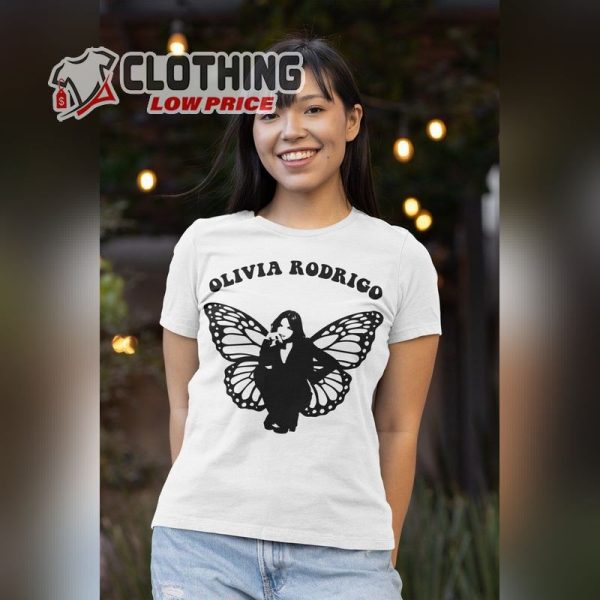 T-Shirt Olivia Rodrigo Music Butterfly Graphic Tee