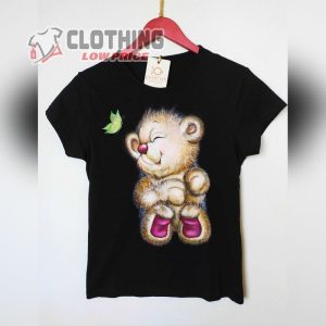 Teddy Bear T Shirt Hand Painted T Shirt For Women 1