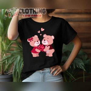 Teddy Couple Valentine Valentines Day Shirt Bear Love Shirt Cute Love Retro Valentine Shirt 3