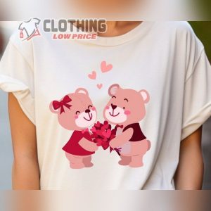 Teddy Couple Valentine Valentines Day Shirt Bear Love Shirt Cute Love Retro Valentine Shirt 4