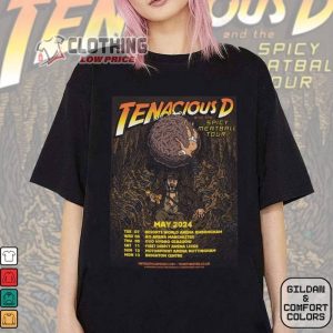 Tenacious D Tour 2024 Merch Tenacious D And The Spicy Meatball Tour 2024 T Shirt