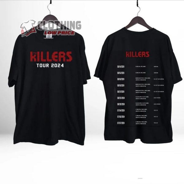 The Killers Tour 2024 Merch, The Killers Tour Dates 2024 Shirt, The Killers Tour 2024 Tickets T-Shirt