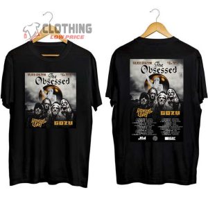 The Obsessed USA Tour 2024 Merch, The Obsessed Gilded Sorrow Tour Shirt, The Obsessed With Howling Giant And Gozu T-Shirt