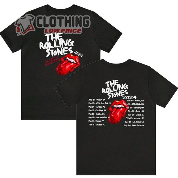 The Rolling Stones Hackney Diamonds 2024 Tour Shirt, Rolling Stones Tour 2024 Merch, Hackney Diamonds Tour Merch Shirt